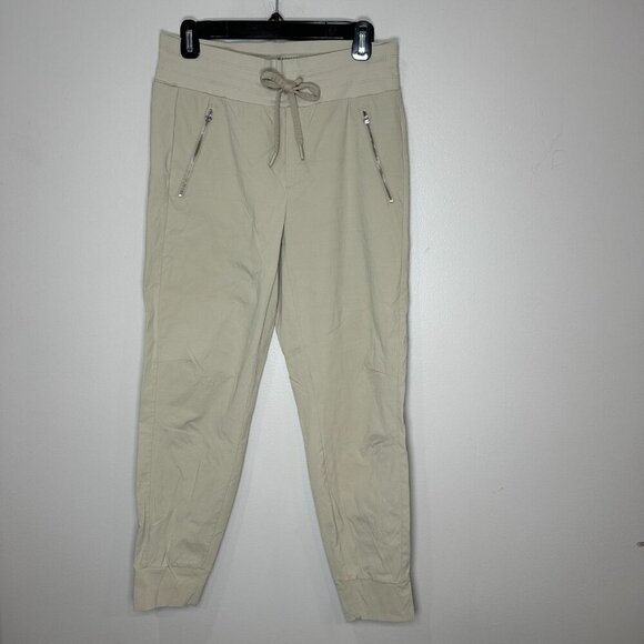 Athleta Trekkie Mid Rise Legacy Jogger SIze 6 Ripstop Athleisure Light Khaki - Picture 3 of 12